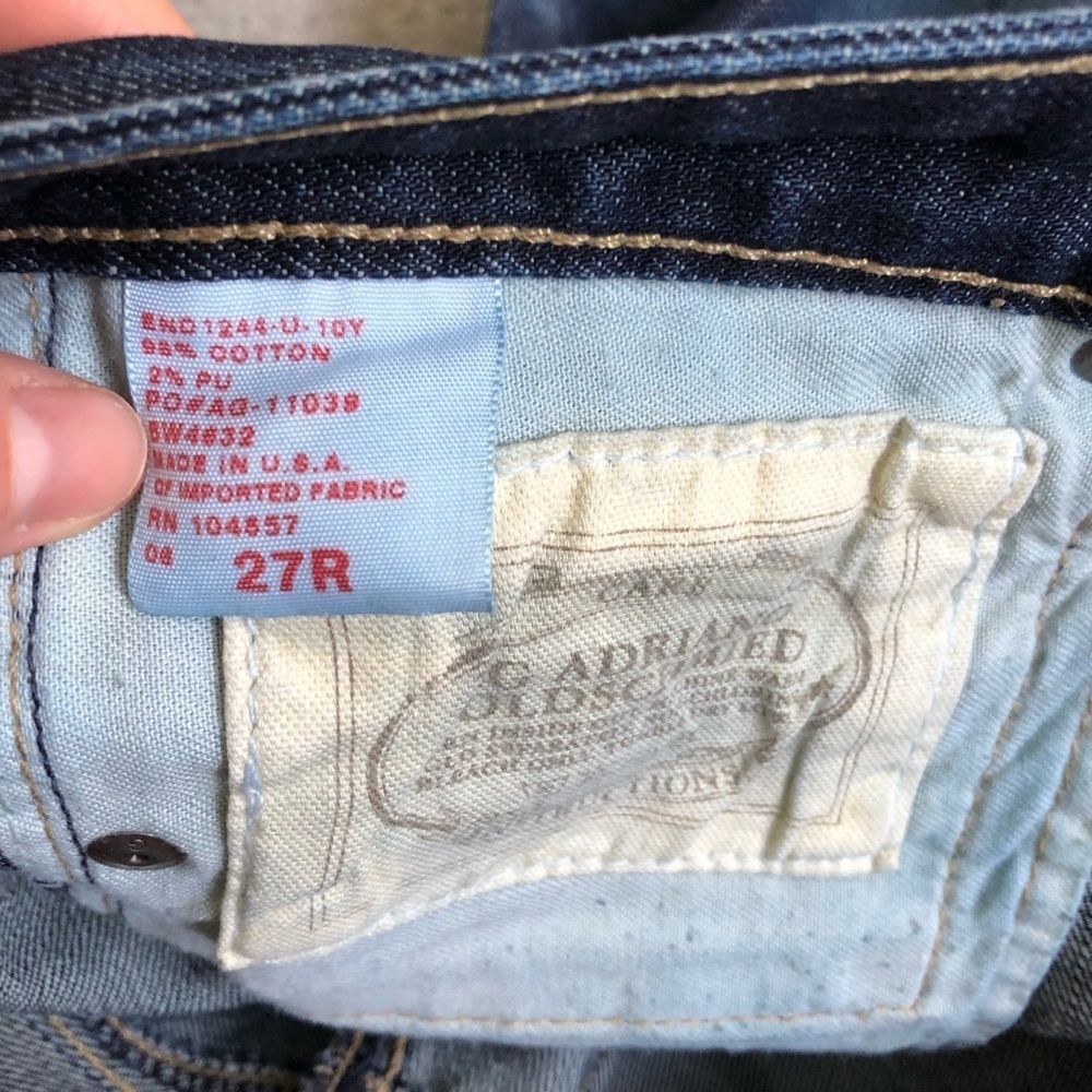 AG Adriano Goldschmied Premiere Skinny Straights Mid Rise Blue Denim Jeans Sz 27 - Picture 6 of 9